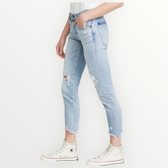 Moussy Vintage Altawoods Distressed Crop Jeans - Picture 3 of 11